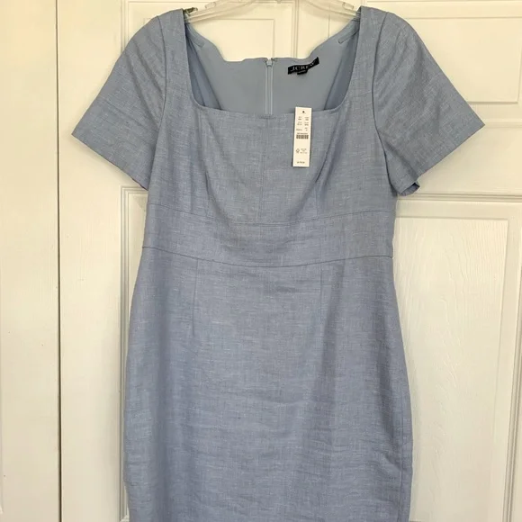 J. Crew | Dresses | J Crew Periwinkle Linen Sheath Midi Dress With Square Neck | Poshmark J. Crew | Dresses | J Crew Periwinkle Linen Sheath Midi Dress With Square Neck | Poshmark